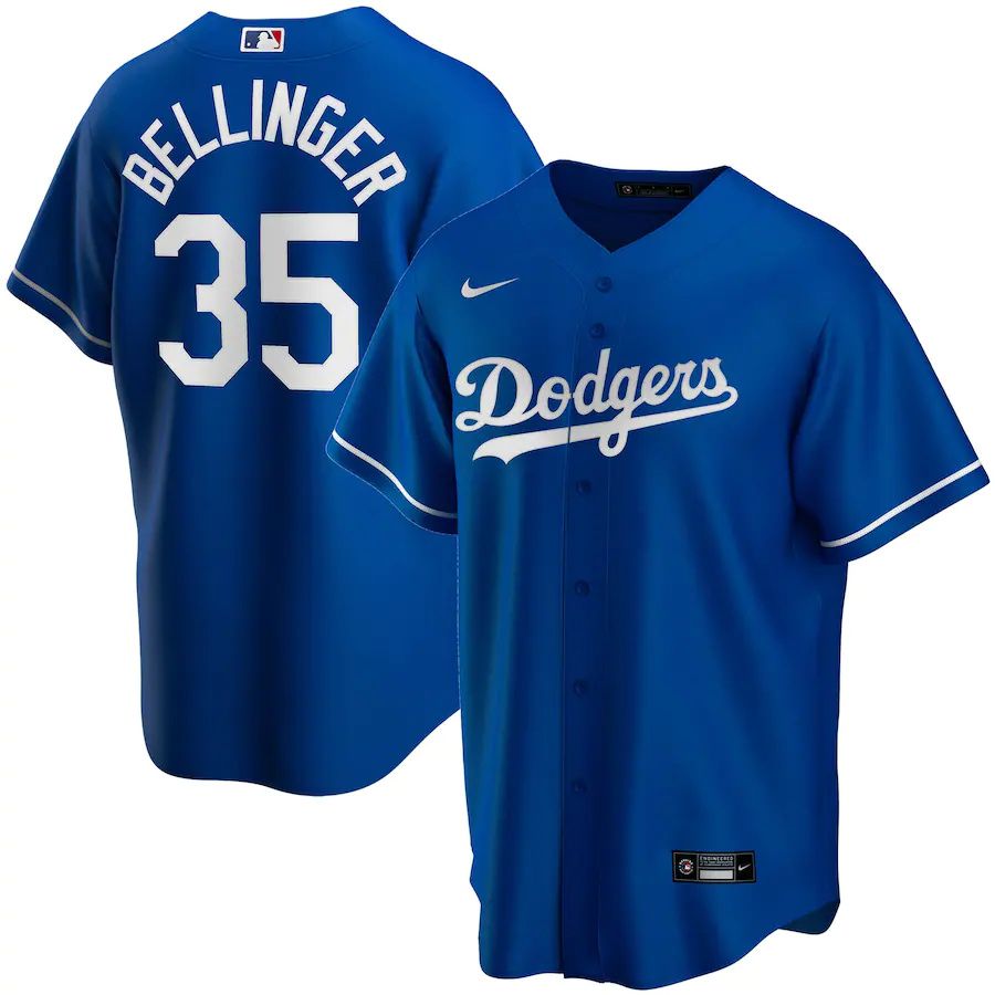 Youth Los Angeles Dodgers #35 Cody Bellinger Nike Royal Alternate Replica Player MLB Jerseys